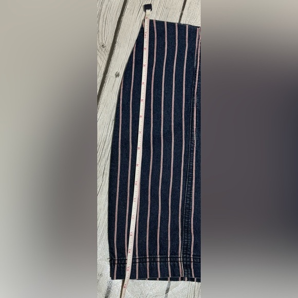 Altar’d State Denim Striped Mini Skirt size Small Patriotic Red White and Blue - Picture 7 of 7